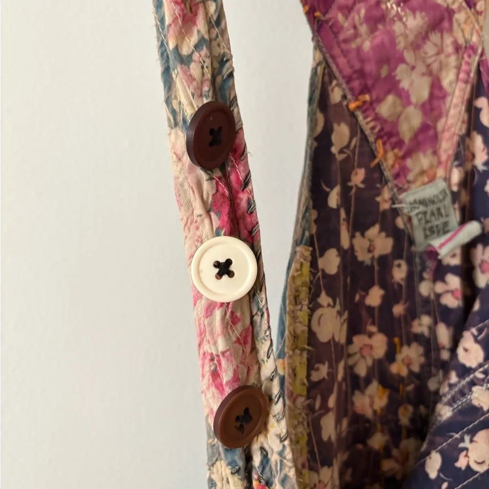 Magnolia Pearl Patchwork Overalls in Pink and Blue Gently worn. A must have!! - Picture 7 of 16